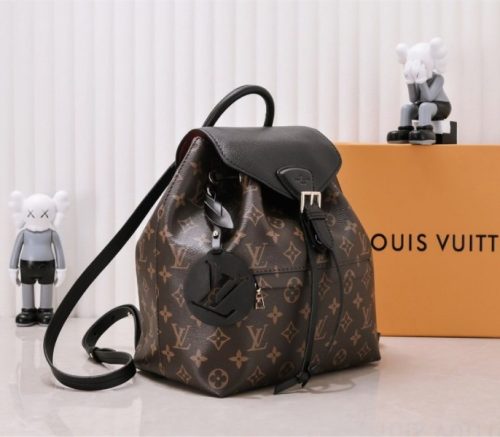 Louis Vuitton Monogram Canvas Montsouris PM Backpack In Black - Image 2