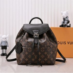 Louis Vuitton Monogram Canvas Montsouris PM Backpack In Black