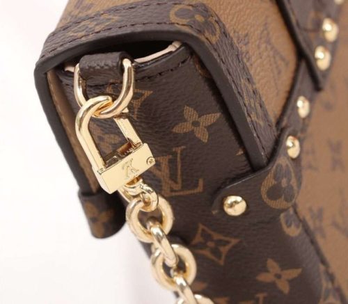 Louis Vuitton Monogram Reverse Canvas Vertical Trunk Pochette - Image 8