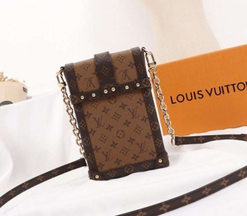 Louis Vuitton Monogram Reverse Canvas Vertical Trunk Pochette - Image 3