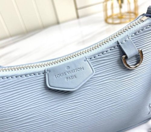 Louis Vuitton Epi Leather Easy Pouch On Strap In Bleu Celeste Blue - Image 7