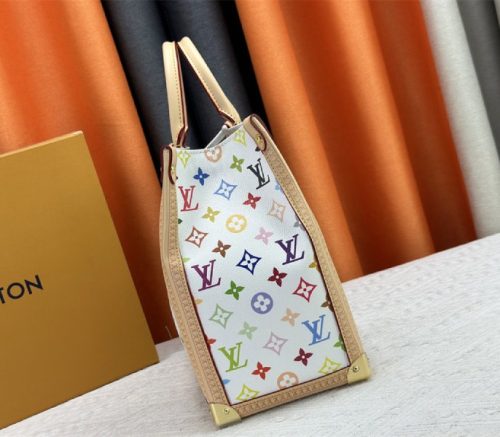 Louis Vuitton X TM Multicolored Onthego MM In White - Image 4