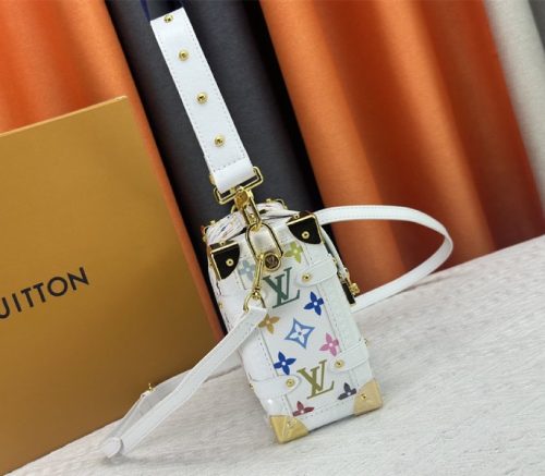 Louis Vuitton X TM Multicolored Side Trunk MM In White - Image 3