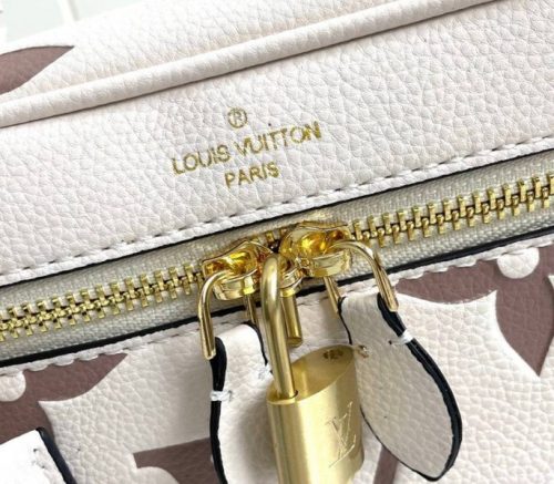 Louis Vuitton Bicolor Monogram Empreinte Vanity PM Bag In Cream And Bois De Rose Pink - Image 5
