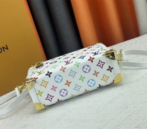 Louis Vuitton X TM Multicolored Side Trunk MM In White - Image 5
