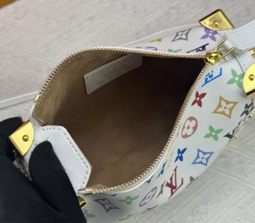 Louis Vuitton X TM Multicolored Side Trunk MM In White - Image 6