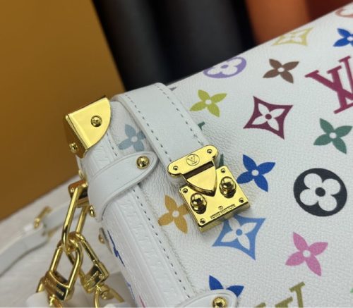 Louis Vuitton X TM Multicolored Side Trunk MM In White - Image 7