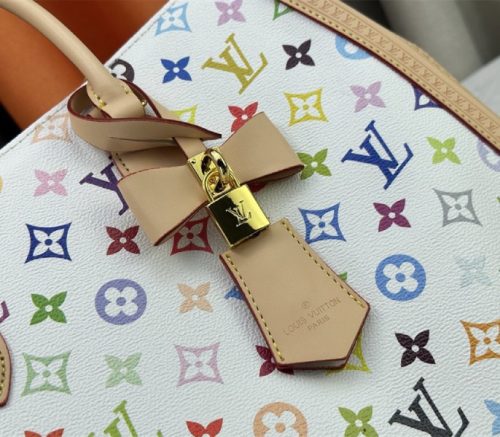 Louis Vuitton X TM Multicolored Onthego MM In White - Image 8