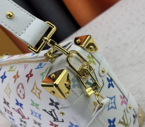 Louis Vuitton X TM Multicolored Side Trunk MM In White - Image 8